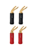 QED Screwloc ABS Duo Spade (2 red + 2 black)