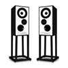 Mission 700 Bookshelf Speakers With Stands - Black 