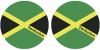 Technics JAMAIKA Slipmats - Jamaican Flag Antistatic Slipmats for Turntables (Pair)