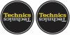 Technics DUPLEX 4 Slipmats - Black, Silver & Yellow Antistatic Slipmats for Turntables (Pair)