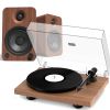 Pro-Ject Debut Carbon Evo Turntable + Kanto YU6 Active Speakers in Walnut Bundle