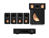 JBL MA310 5.2 4K AV Receiver + Klipsch R-40M 12" 5.1 Speaker Pack Bundle