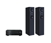 Yamaha R-N800A Hi-Fi Network Receiver Amplifier + Mission LX-4 MKII Floor Standing Speakers Package and 5 metres Classic 79 Strand