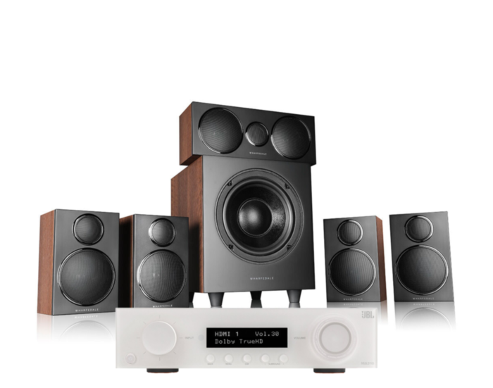 JBL MA310 4K AV Receiver Wharfedale DX-3 HCP Speaker
