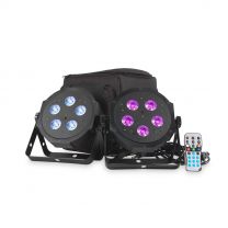 ADJ VPAR PAK - LED PAR CAN Kit Twin Pack With Carry Bag & Remote