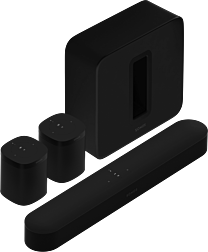 Sonos 5.1 Immersive Set with Beam in Black