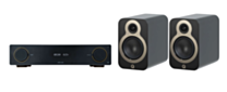 ARCAM A15+ Radia Plus Amplifier + Q Acoustics 3030C Large Bookshelf Speakers Package and 5 metres Classic 79 Strand