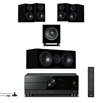 Yamaha RX-A2A + Wharfedale 5.1 Home Cinema Speakers System - Black
