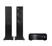 Yamaha A-S301 Hi-Fi Stereo Amplifier + JBL Stage 280F Floor Standing Speakers Package and 5 metres Classic 79 Strand
