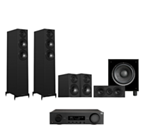 Wharfedale Diamond 12.3i HCP 5.1 Home Cinema Pack - Black + JBL MA510 - Black