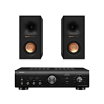 Denon PMA-600NE - Integrated Amplifier + Klipsch R-40M Bookshelf Speakers