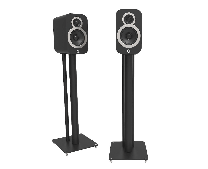 Q Acoustics 3010i Bookshelf Speakers w/ Q Acoustics Q3000 FSI Floor Stands - Bundle
