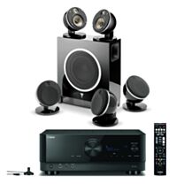 Focal Dôme Flax Pack 5.1 - 5 Dôme Flax & Sub Air + Yamaha RX-V6A 7.2 8K HDMI 2.1 AV Receiver