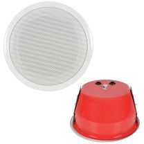 Adastra 5.25" 100V Ceiling Speakers With Fire Dome - Single - White