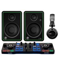 Hercules DjControl Starlight DJ controller + Mackie CR3-X Active Speakers + HDP DJ 45 Headphones