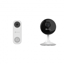 EZVIZ DB1C Wi-Fi Doorbell + Ezviz C1C Full HD Indoor Wi-Fi Camera