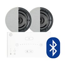 Systemline E50 Bluetooth Music System - White-2 x Qi65CB