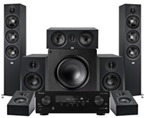 ELAC Debut 6 5.1.2 Bundle with 12” Sub + Pioneer VSX-835