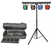 QTX PB-7 - High Powered Foldable All-In-One Lighting Bar system including case