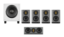 Wharfedale Evo 5.1 Surround Sound Bundle – Lunar Grey with SW-12 Subwoofer