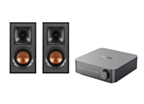 WiiM Amp Amplifier + Klipsch R-41M Speakers Package with 5 metres Classic 79 Strand