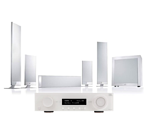 JBL MA310 5.2 4K AV Receiver + KEF T205 - T Series 5.1 Speaker System - White