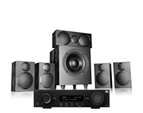 JBL MA310 5.2 4K AV Receiver  + Wharfedale DX-3 HCP 5.1 Speaker Package - Black