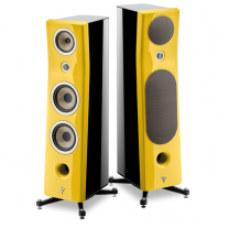 Focal Kanta No3 - 3-way Floorstanding Loudspeaker (Pair) - Solar Yellow/Black High Gloss