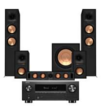 Denon AVC-X3800H 9.2 Channel 8K AV Amplifier + Klipsch Reference II R-605FA 5.1.2 Dolby Atmos Home Theatre System 1