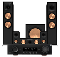 JBL MA510 5.2 8K AV Receiver + Klipsch Reference II R-800F 5.1 Home Theatre System Pack