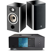 Naim Audio Uniti Atom - Compact High-End All-in-One + Focal Aria 906 - 2-way Bookshelf Loudspeaker (Pair)
