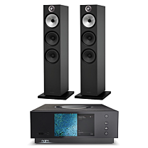 Naim Audio Uniti Atom - Compact High-End All-in-One + Bowers & Wilkins 603 S2 Anniversary Edition Floorstanding Speakers