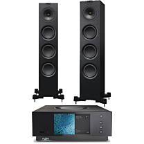 Naim Audio Uniti Atom - Compact High-End All-in-One + KEF Q550 Floorstanding Speaker