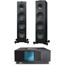 Naim Audio Uniti Atom - Compact High-End All-in-One + KEF Q750 Floorstanding Speaker