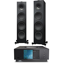 Naim Audio Uniti Atom - Compact High-End All-in-One + KEF Q950 Floorstanding Speaker