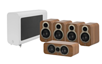 Q Acoustics 3010C 5.1 Cinema Pack – Pin Oak with 3060S Subwoofer - Satin White