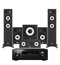 Pioneer VSX-534 + JBL Stage A180 A130 5.1 Speaker Package with 12" Subwoofer