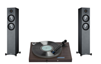 Pro-Ject Juke Box S2 Turntable+Monitor Audio Bronze 200 Floorstanding Speakers