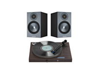 Pro-Ject Juke Box S2 Turntable+Monitor Audio Bronze 50 Bookshelf Speakers