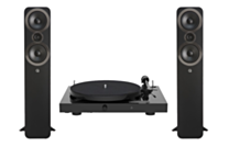 Pro-Ject Juke Box E1 Turntable + Q Acoustics 3050i Foolstanding Speakers