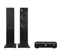 Denon PMA-600NE Integrated Amplifier + JBL Stage 280F Floor Standing Speakers Package and 5 metres Classic 79 Strand