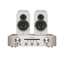 Marantz PM6007 Amplifier Silver & Q Acoustics 3010i Arctic White Speakers Bundle