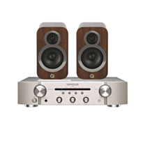 Marantz PM6007 Amplifier Silver & Q Acoustics 3010i English Walnut Speakers Bundle