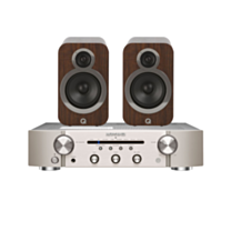 Marantz PM6007 Amplifier Silver & Q Acoustics 3030i English Walnut Speakers Bundle