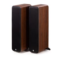 Q Acoustics M40 HD Wireless Music System Active Floor Standing Speakers - Walnut