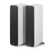 Q Acoustics M40 HD Wireless Music System Active Floor Standing Speakers - White
