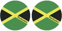 Technics MOON Jamaika - Jamaican Flag Antistatic Slipmats for Turntables (Pair)