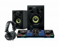 Hercules DJ Starter Kit Package - Including USB Serato Controller + Active Speakers  & Headphones