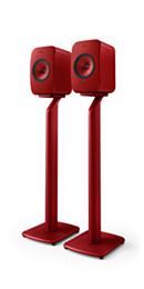 KEF S1 Speaker Floor Stand for LSX II (Pair) - Crimson Red