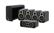 Q Acoustics 3010C 5.1 Cinema Pack – Satin Black with 3060S Subwoofer - Satin Black